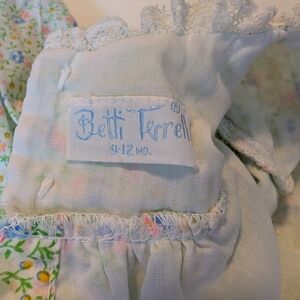 Betti Terrell Baby Dress with Floral Pattern